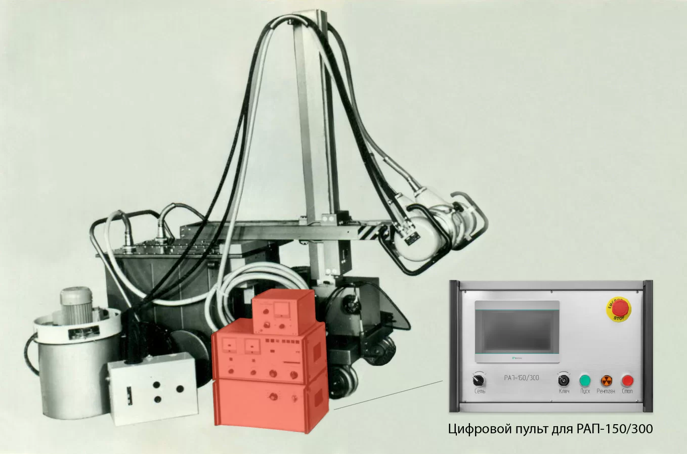 Купить цифровой пульт РАП-150/300 для стационарного рентгеновского аппарата  - Рентгенсервис