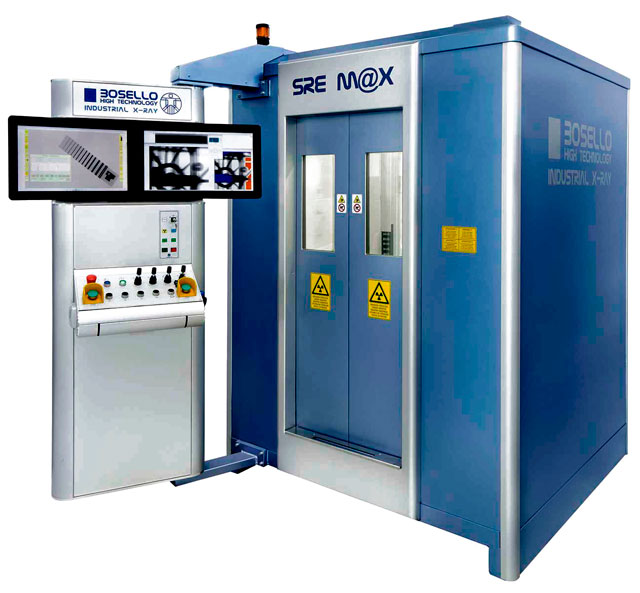 Промышленная рентгенотелевизионная система Bosello SRE MAX предназначена для неразрушающего рентгеновского контроля отливок из металлов, заготовок, сварных швов